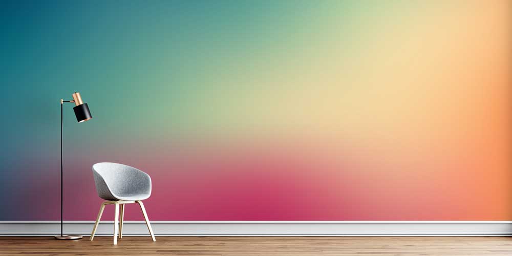 Renk Geçişli Duvar Kağıdı 7438