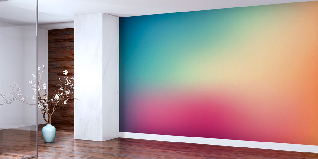 Renk Geçişli Duvar Kağıdı 7438