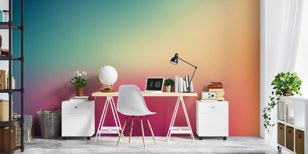 Renk Geçişli Duvar Kağıdı 7438