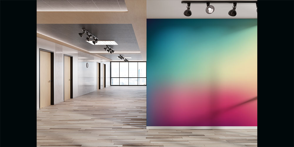 Renk Geçişli Duvar Kağıdı 7438