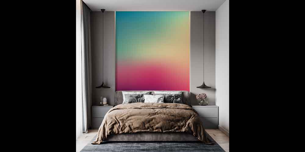 Renk Geçişli Duvar Kağıdı 7438