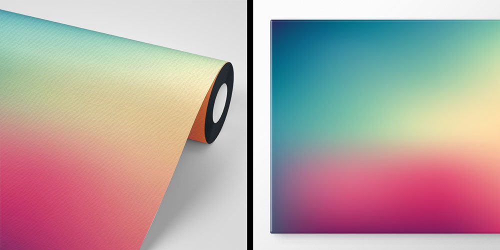 Renk Geçişli Duvar Kağıdı 7438