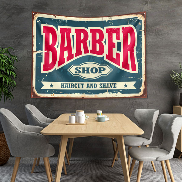 wallart-decor-barber-5735-03 Retro Barber Shop Tasarımlı Berber Duvar Örtüsü 5735