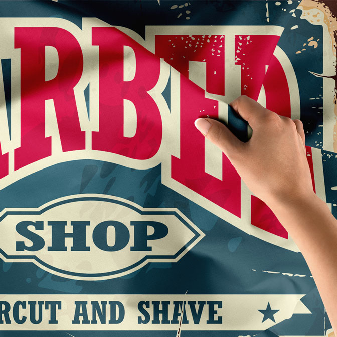 wallart-decor-barber-5735-04 Retro Barber Shop Tasarımlı Berber Duvar Örtüsü 5735