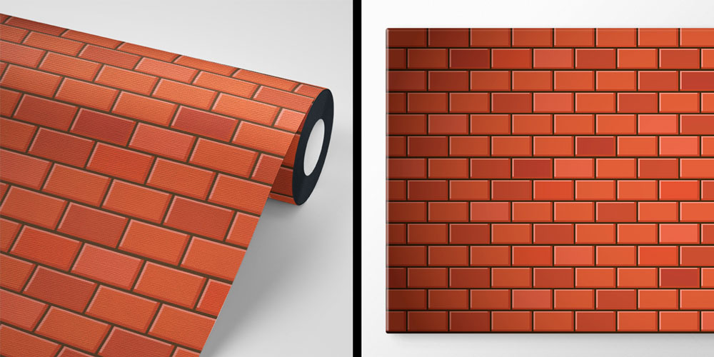 Kırmızı Tuğla Görünümlü Duvar Kağıdı 5229