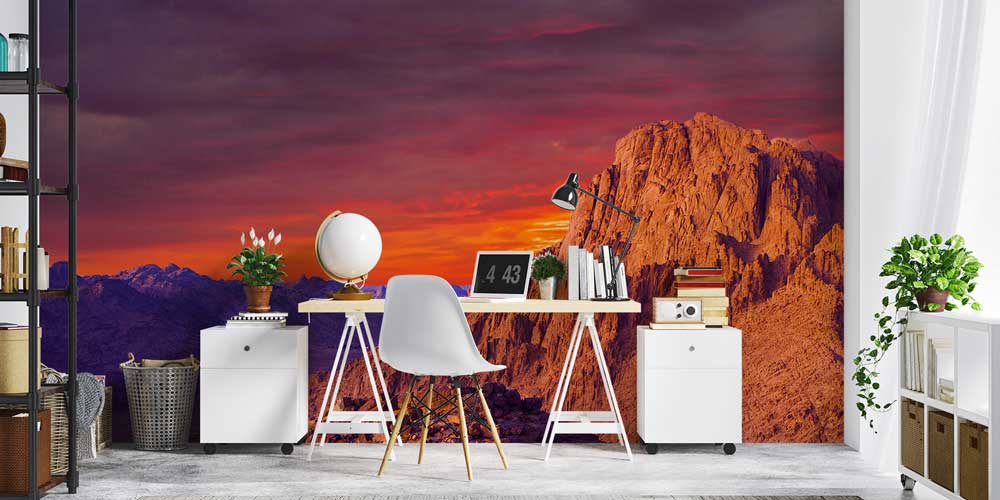 Kızıl Dağ Günbatımı Duvar Kağıdı 12782