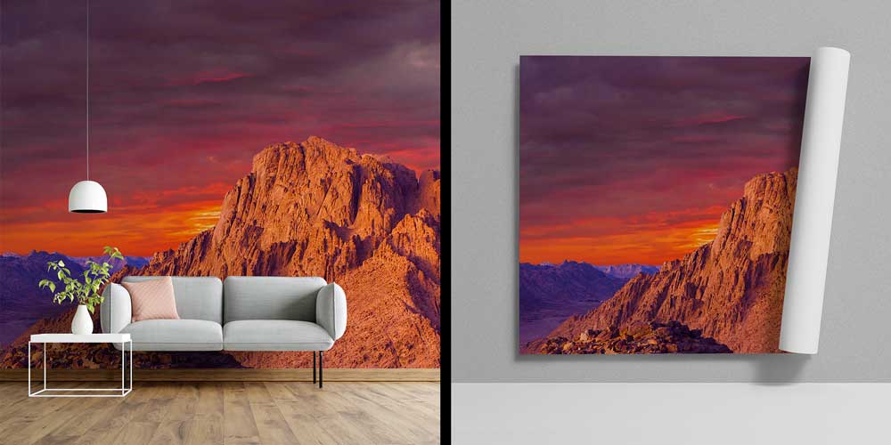 Kızıl Dağ Günbatımı Duvar Kağıdı 12782