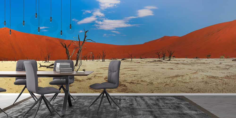 Kızıl Çöl ve Kurumuş Ağaçlar Duvar Kağıdı 12790