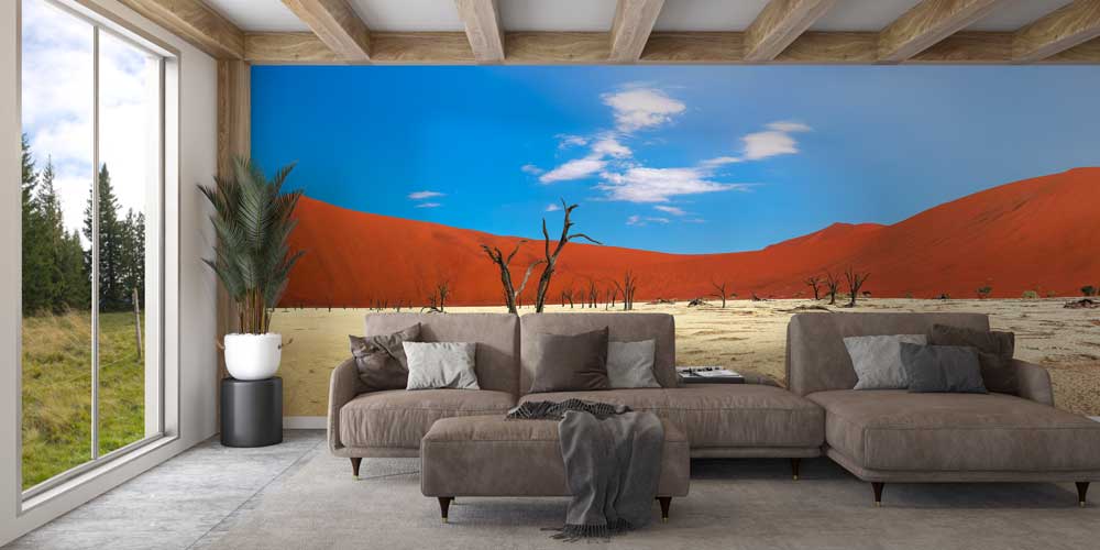 Kızıl Çöl ve Kurumuş Ağaçlar Duvar Kağıdı 12790