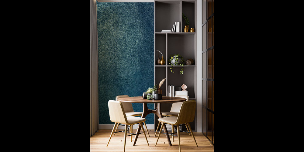 Lacivert Dokulu Duvar Kağıdı 5240