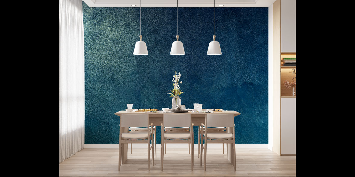 Lacivert Dokulu Duvar Kağıdı 5240