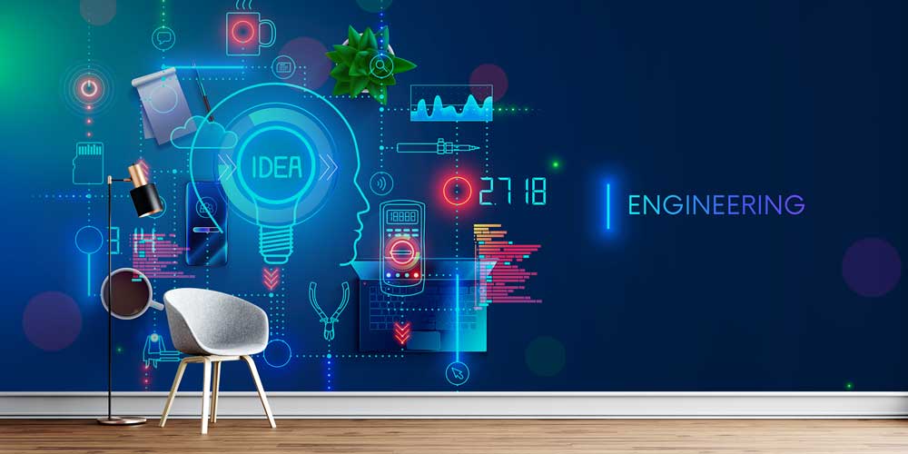 wallpaper-art-5469-0 Mühendislik ve Fikir Temalı Duvar Kağıdı - Modern Endüstri Dekoru 5469