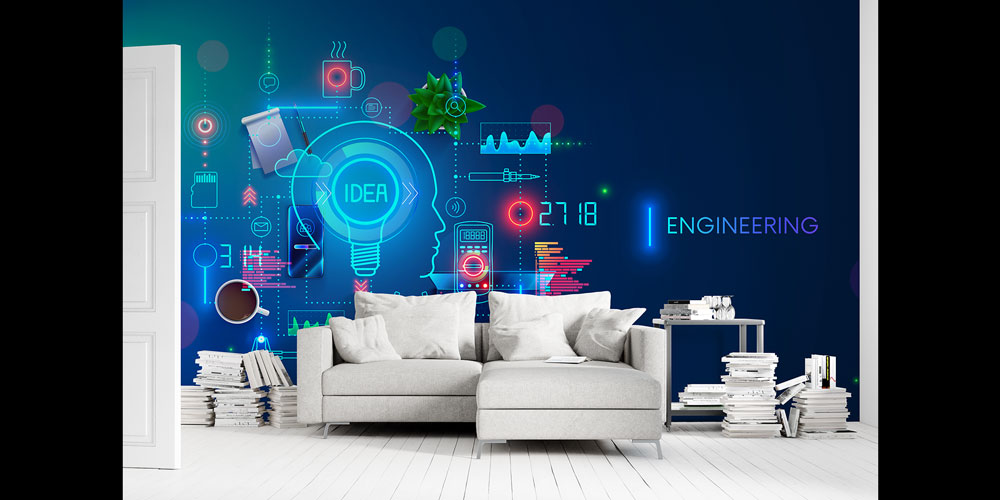 wallpaper-art-5469-04 Mühendislik ve Fikir Temalı Duvar Kağıdı - Modern Endüstri Dekoru 5469