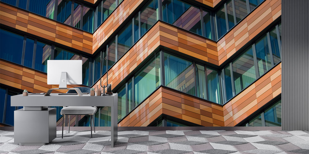 Modern Mimari Cephe Desenli Duvar Kağıdı 5582