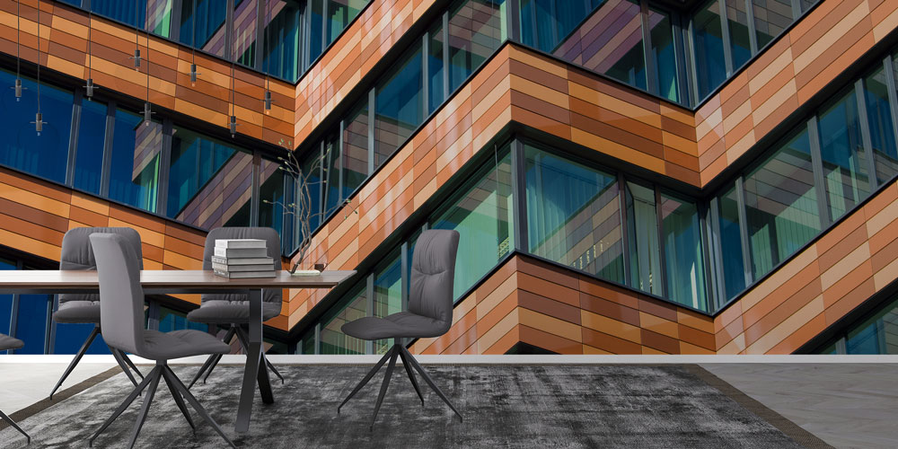 Modern Mimari Cephe Desenli Duvar Kağıdı 5582