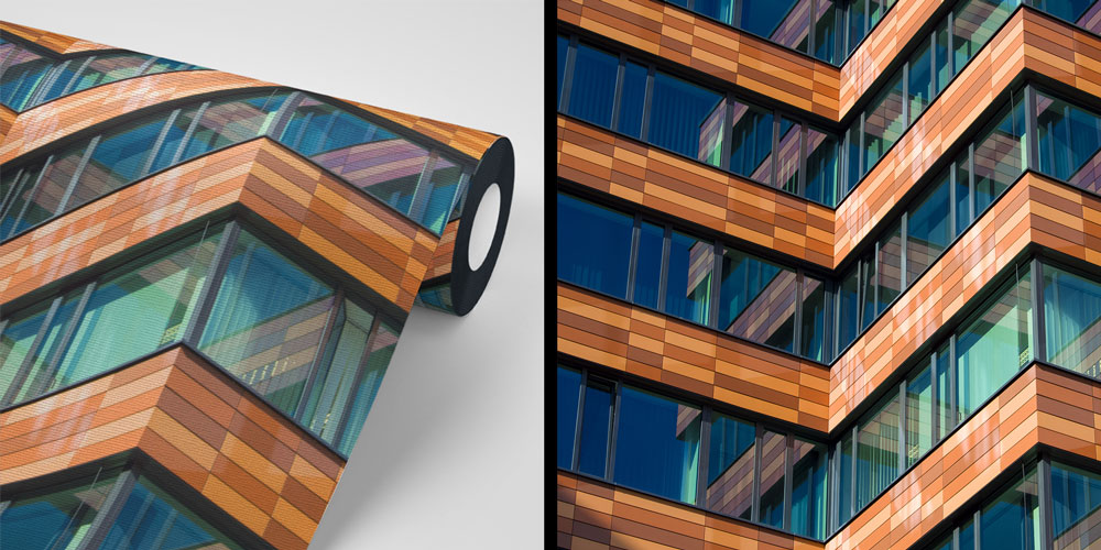 Modern Mimari Cephe Desenli Duvar Kağıdı 5582