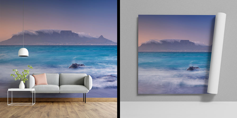 wallpaper-art-decor-africa-12779-05 Okyanus ve Dağ Silueti Duvar Kağıdı 12779