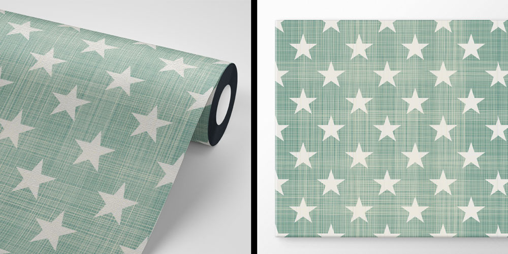 Yıldız Desenli Dekoratif Duvar Kağıdı 5248