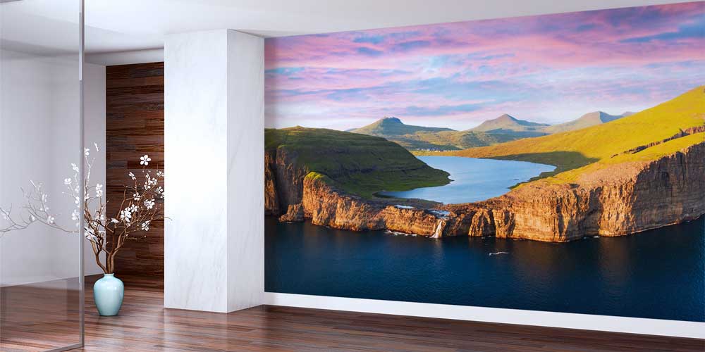 Kayalık Kıyı ve Sakin Koy Manzarası Duvar Kağıdı 13144