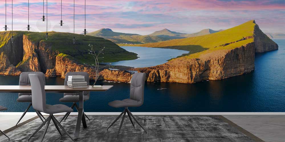 Kayalık Kıyı ve Sakin Koy Manzarası Duvar Kağıdı 13144