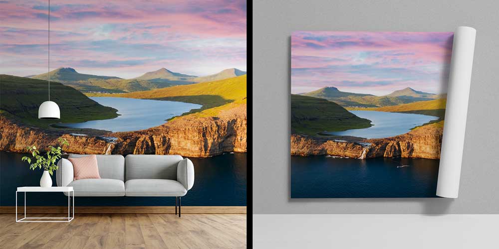 Kayalık Kıyı ve Sakin Koy Manzarası Duvar Kağıdı 13144