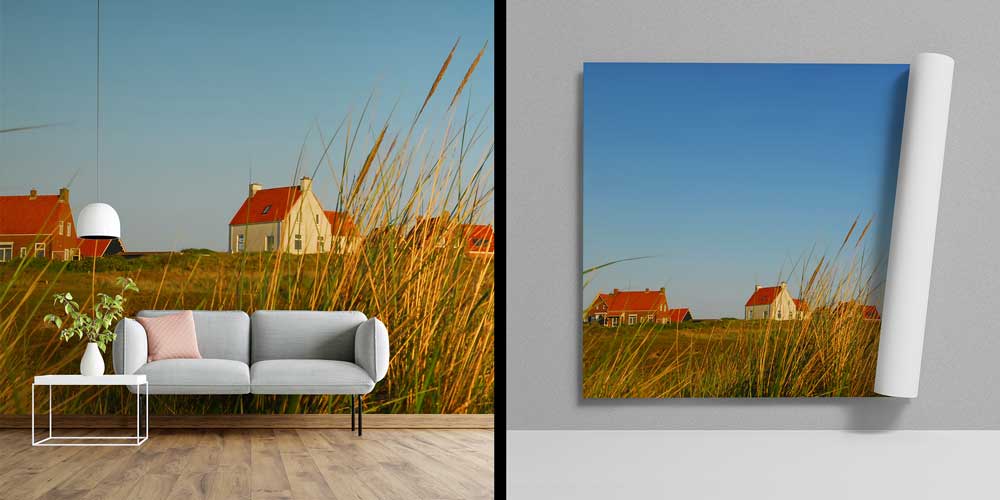 Kırmızı Deniz Feneri ve Avrupa Manzarası Fotoğraf Duvar Kağıdı 12897