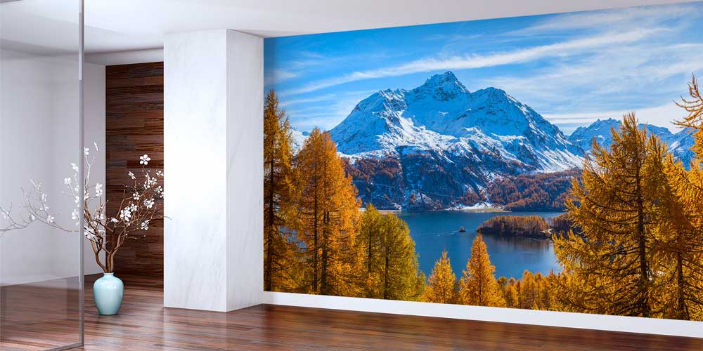 wallpaper-interior-design-12921-01 Sonbaharda Dağ Manzarası Duvar Kağıdı 12921