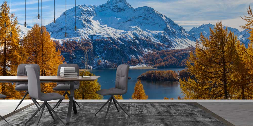 wallpaper-interior-design-12921-02 Sonbaharda Dağ Manzarası Duvar Kağıdı 12921