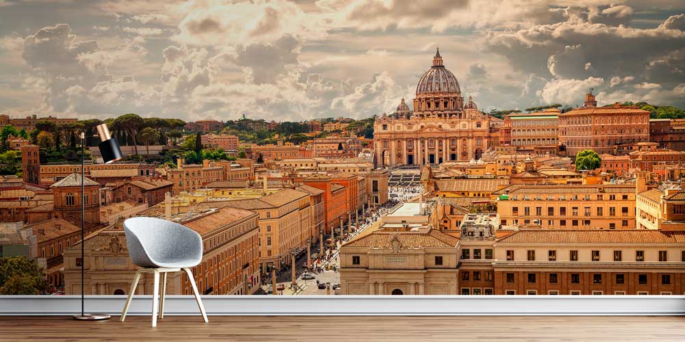 Roma ve Vatikan Manzaralı Avrupa Şehir Duvar Kağıdı 13094