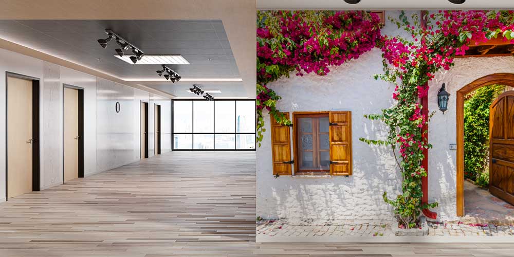 wallpaper-wall-art-11538-03 Begonvilli Geleneksel Ev Cephesi Duvar Kağıdı 11538