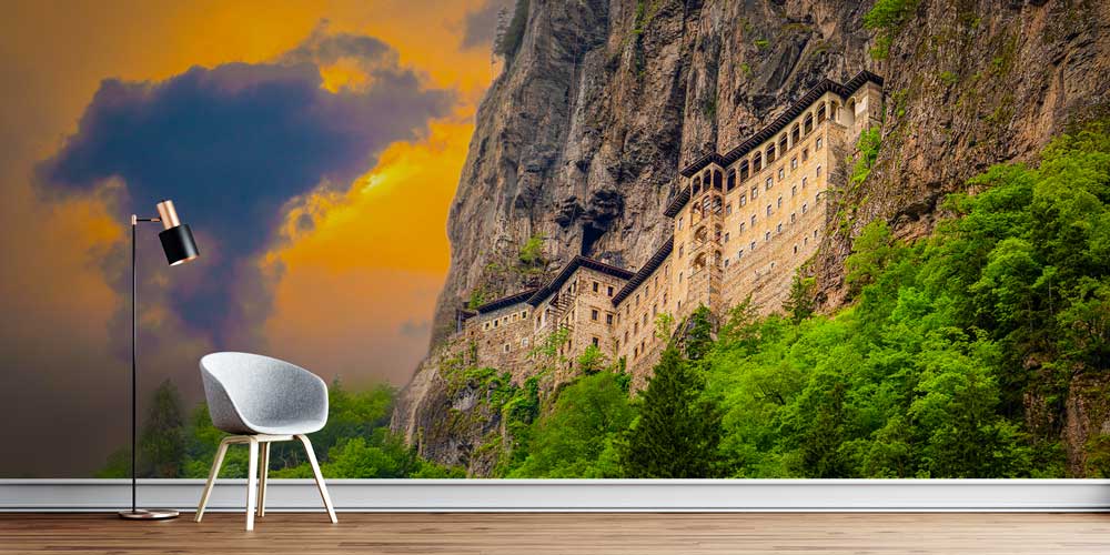 Sümela Manastırı Doğa Manzaralı Duvar Kağıdı ve Duvar Kaplaması 11598