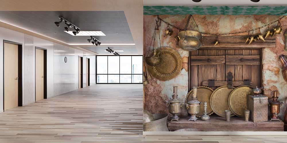 Geleneksel Bakır El Sanatları Temalı Duvar Kağıdı 11640