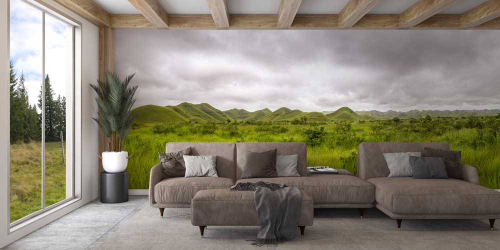 Yeşil Tepeler ve Doğa Manzarası Duvar Kağıdı 12789