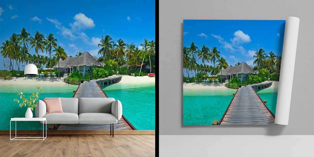 Tropikal Ada Köprüsü Duvar Kağıdı 12819