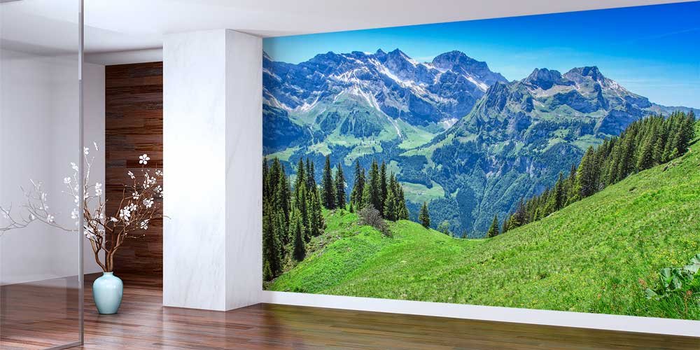 Alpler Panoramik Dağ Manzarası Duvar Kağıdı 12986