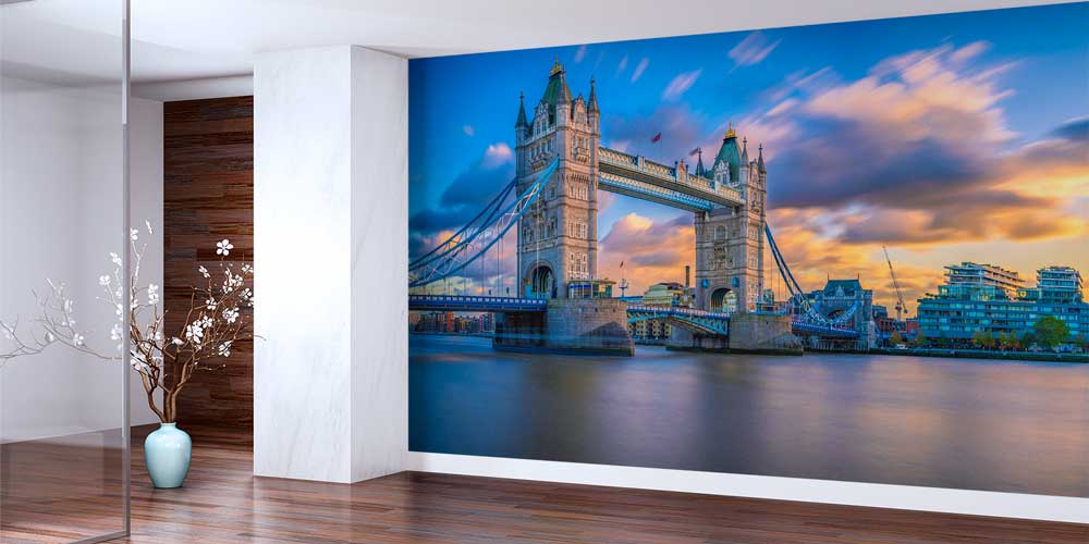 Londra Tower Bridge Şehir Manzaralı Duvar Kağıdı 12997