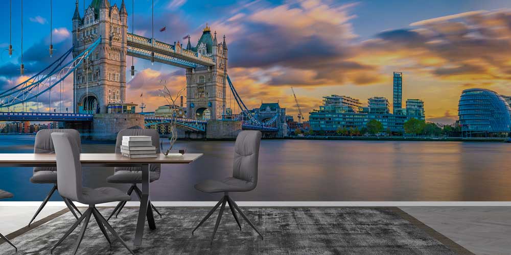 Londra Tower Bridge Şehir Manzaralı Duvar Kağıdı 12997