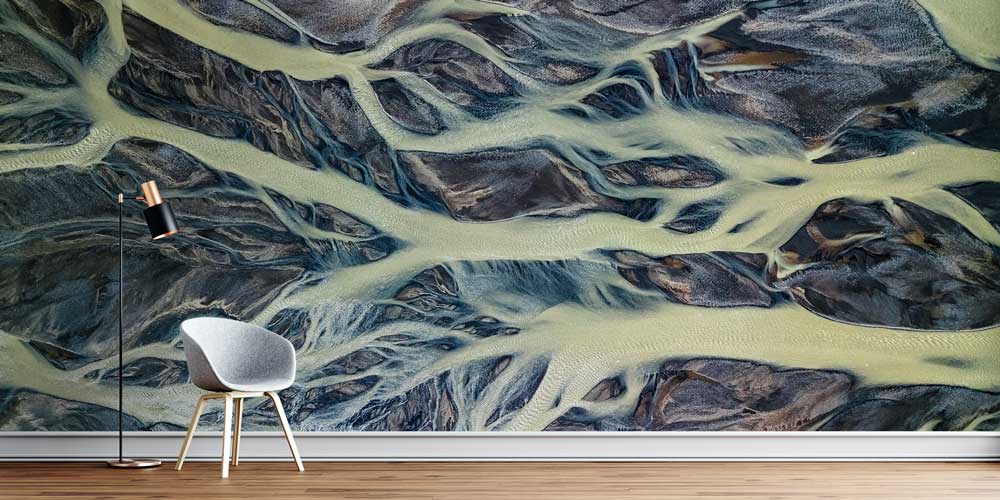 Soyut Akarsu Damarları Manzaralı Doğa Duvar Kağıdı 13025