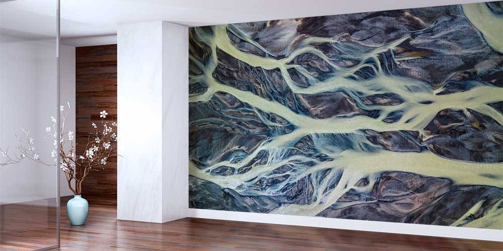 Soyut Akarsu Damarları Manzaralı Doğa Duvar Kağıdı 13025