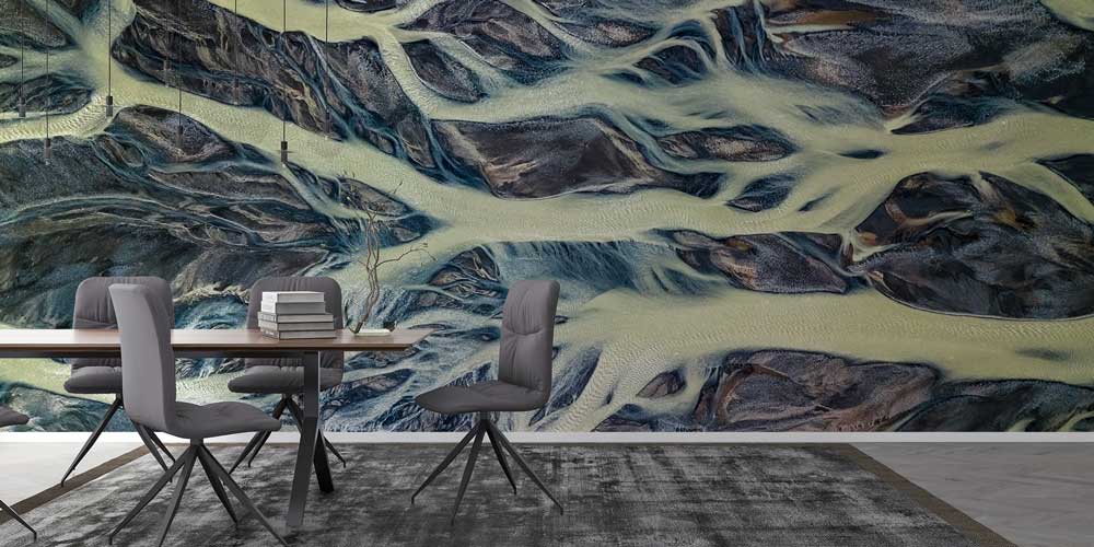 Soyut Akarsu Damarları Manzaralı Doğa Duvar Kağıdı 13025