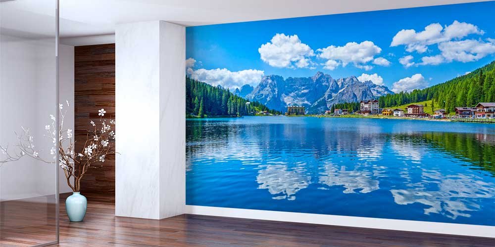 Dağlar ve Göl Manzaralı Avrupa Doğa Duvar Kağıdı 13108