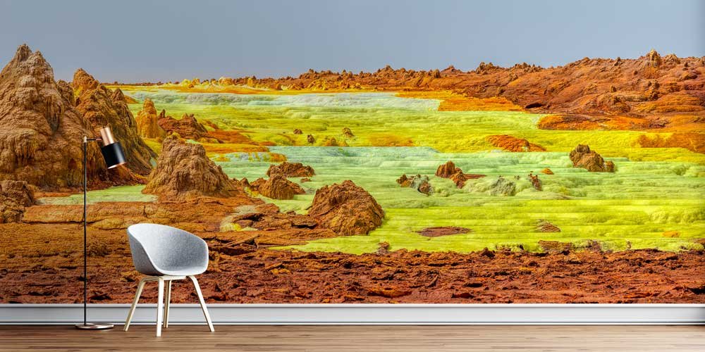 Afrika Dallol Jeotermal Renkli Formasyon Duvar Kağıdı 12786