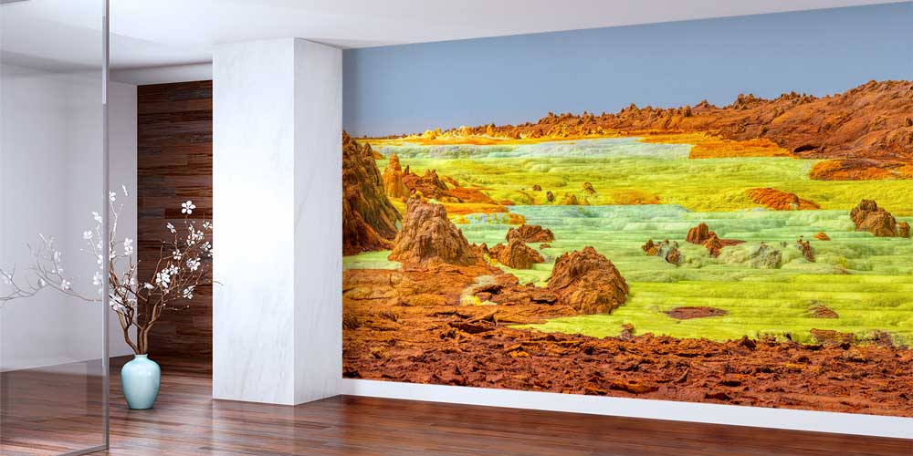 Afrika Dallol Jeotermal Renkli Formasyon Duvar Kağıdı 12786