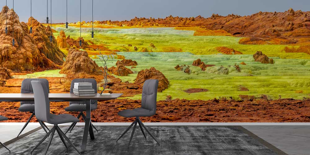 Afrika Dallol Jeotermal Renkli Formasyon Duvar Kağıdı 12786