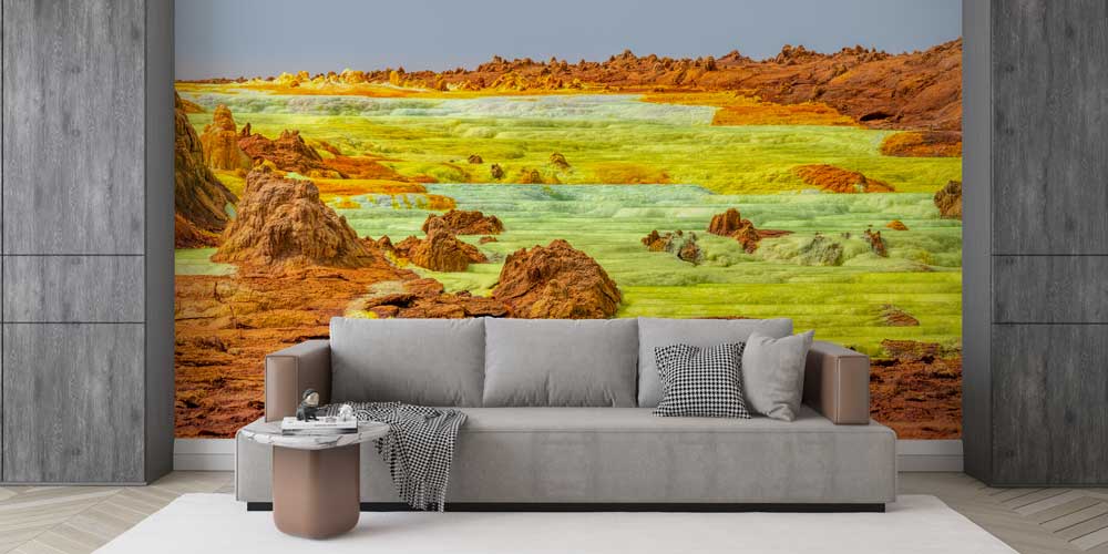 Afrika Dallol Jeotermal Renkli Formasyon Duvar Kağıdı 12786