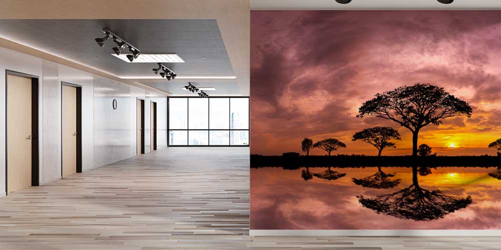 Afrika Günbatımı Siluet Duvar Kağıdı 12781