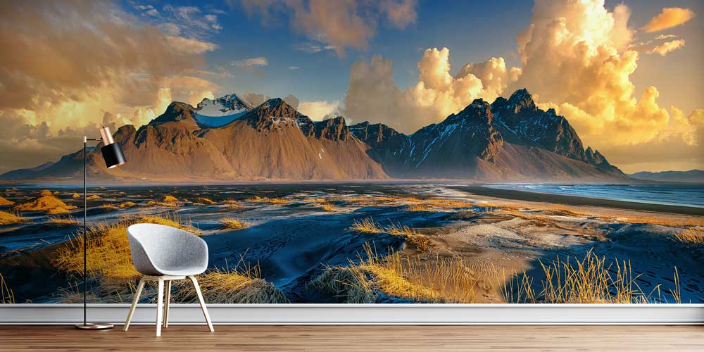 Vestrahorn Dağ Manzaralı Duvar Kağıdı 12992