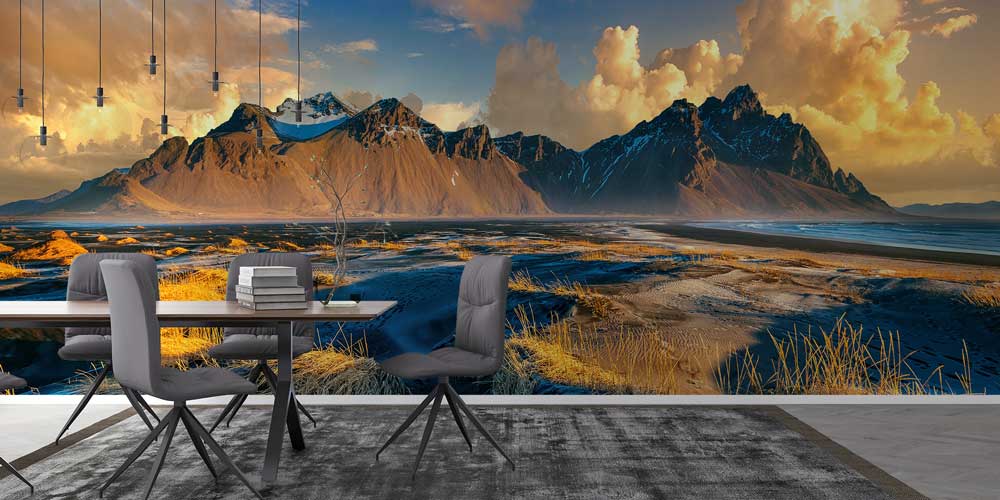 Vestrahorn Dağ Manzaralı Duvar Kağıdı 12992