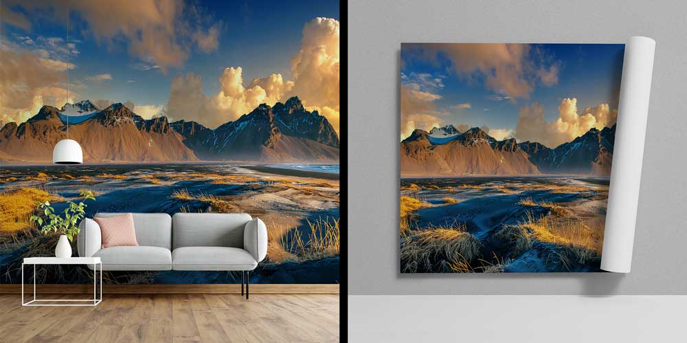 Vestrahorn Dağ Manzaralı Duvar Kağıdı 12992