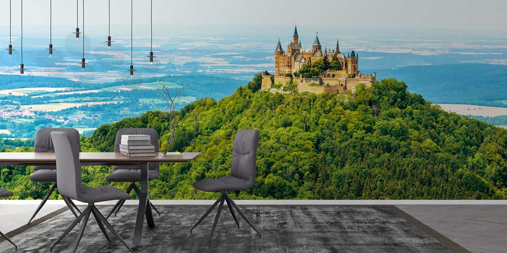 Hohenzollern Kalesi Manzaralı Avrupa Duvar Kağıdı 13071